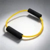 Yellow O-shaped resistance cord - double foam - 15LB