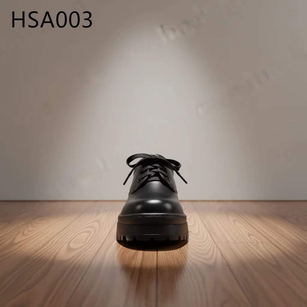 HY, Sepatu Formal Balita Berbahan Kulit Full Grain untuk Perayaan Ulang Tahun Sekolah, Populer di Kenya, Anti-bau dan Anti-selip, Sepatu Seragam Hitam, HSA003