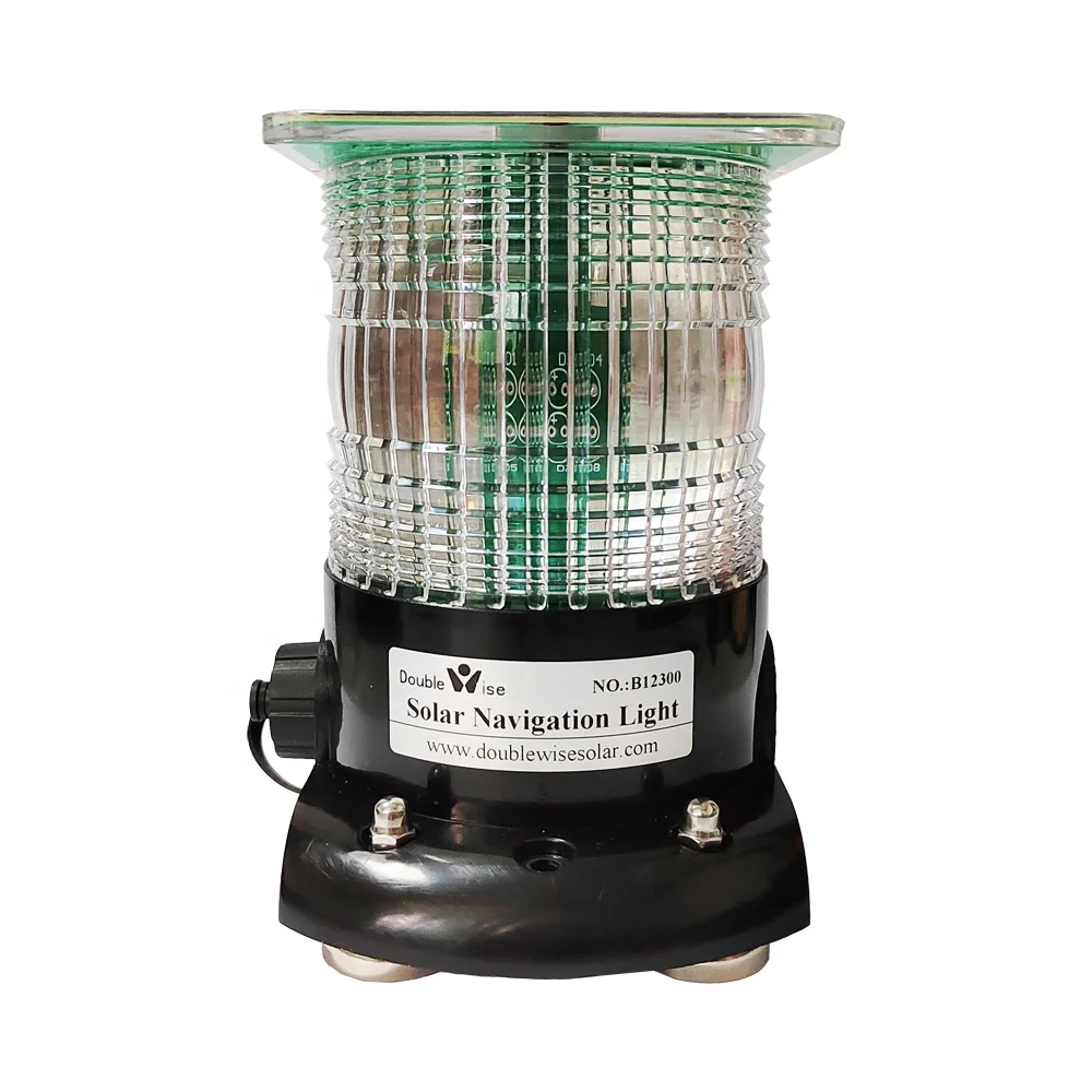 Traffic Road Barricade Warning Navigation Signal Solar Powered Led Beacon Light