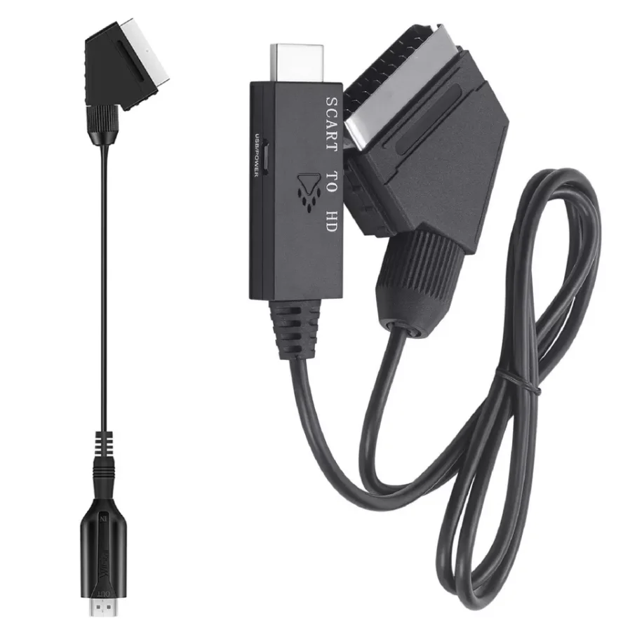 1080P 60Hz 720P 60Hz HD Video Converter SCART to HD Multimedia Adapter