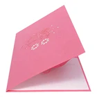 Thank You Card Creative Laser Cut New Born Baby Cradle 3d Pop Up Card New Kids Birthday Invitation Card With Envelope