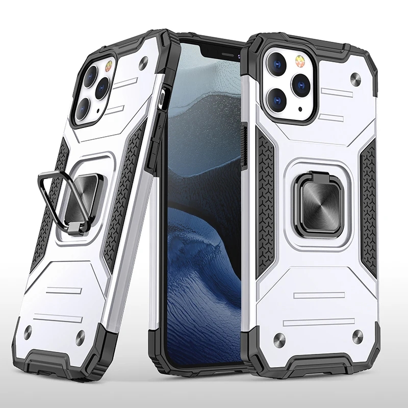 Newest Mobile Accessories Kickstand Cell Magnetic Ring Holder Phone Luxury Back Cover Case For Iphone 11 Mini/12 Pro/12 Pro Max