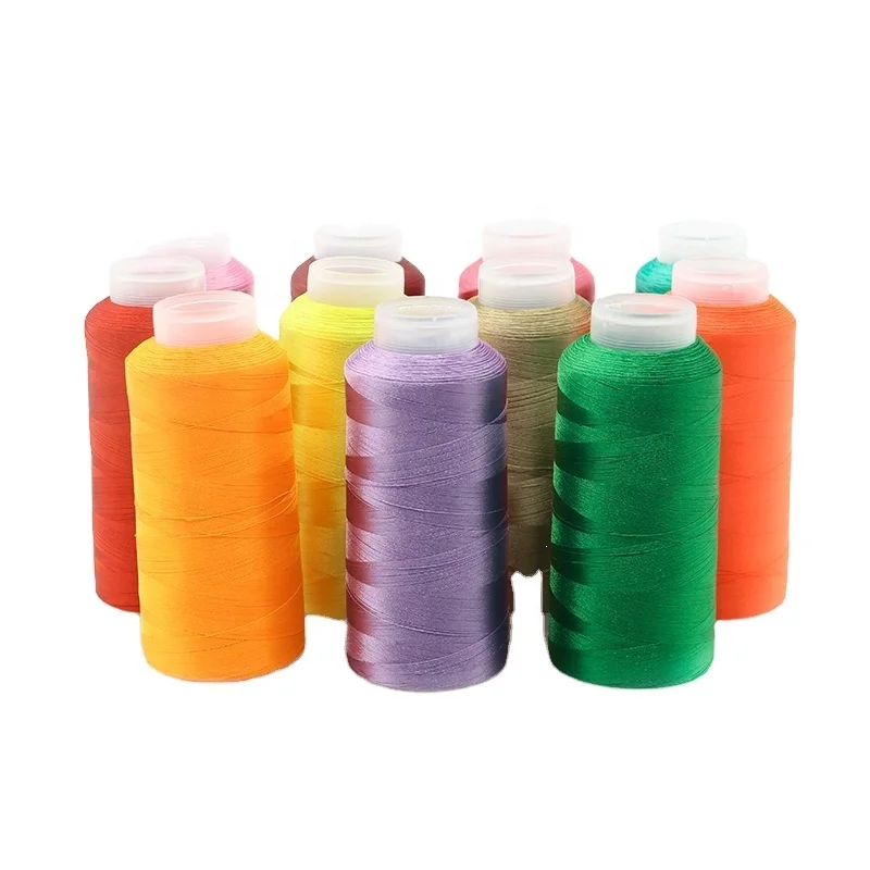 Factory Wholesale  Customer120D/2 Dyed 100% Polyester Embroidery Thread 5000y for Embroidery Machine