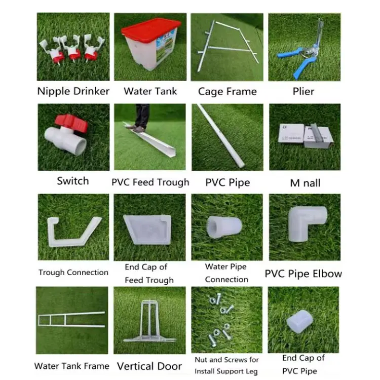 Semi-automated Poultry Breeding Machine Type a Layer Egg Chicken Cage for Farm