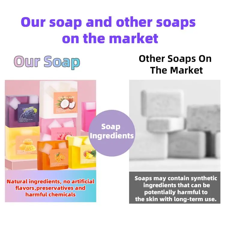 Best-Selling Factory Price Natural Handmade Mango Essential Oil Face Soap Bar Soap with Oil Control Feature Soothing Skin Face