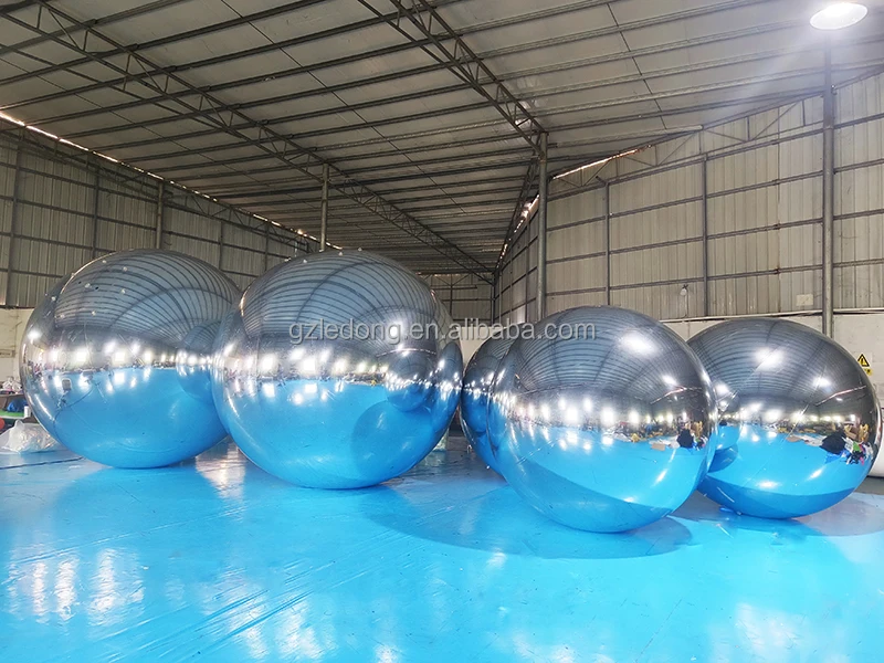 Large Mirror Balls Floating Mirror Ball Inflatable Silver Reflective ...