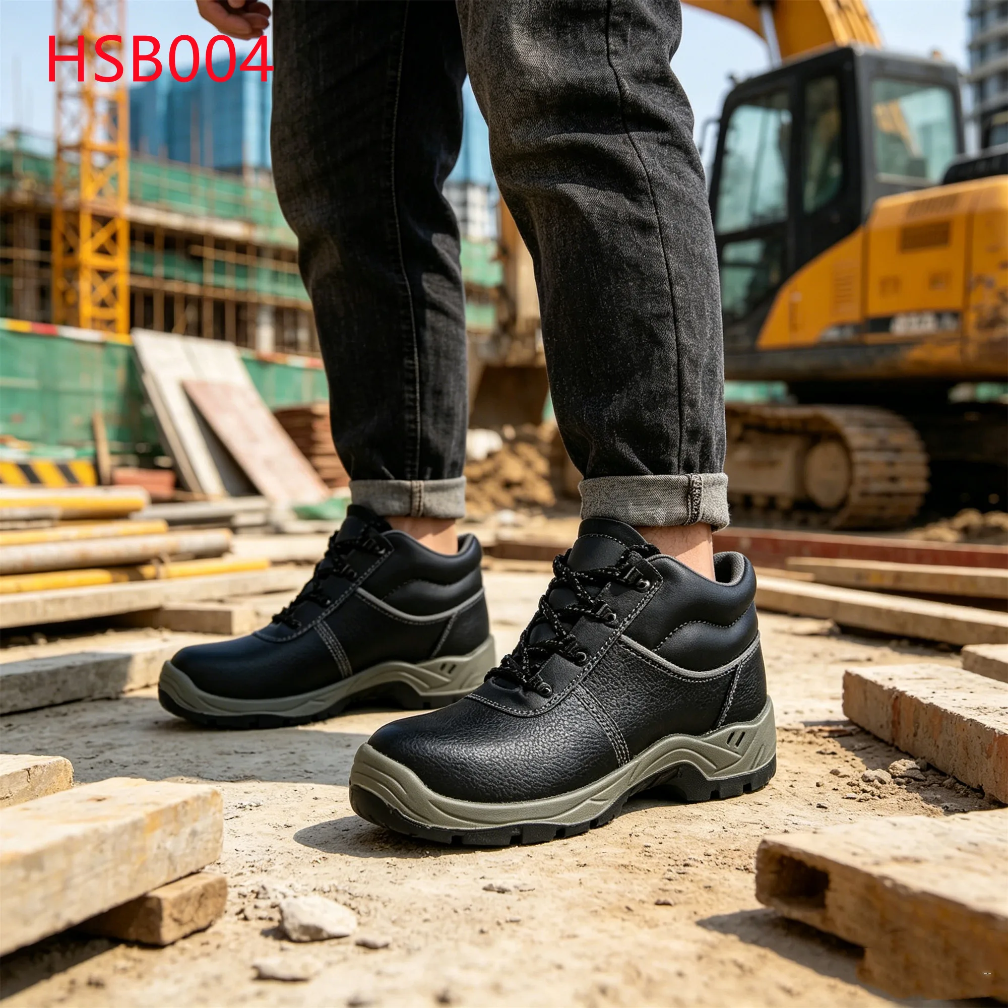 LXG,Warehouse Staff Anti-smash Toe protection Work Boots Power Plant Station Slip&acid Resistant SRC Safety Footwear HSB004