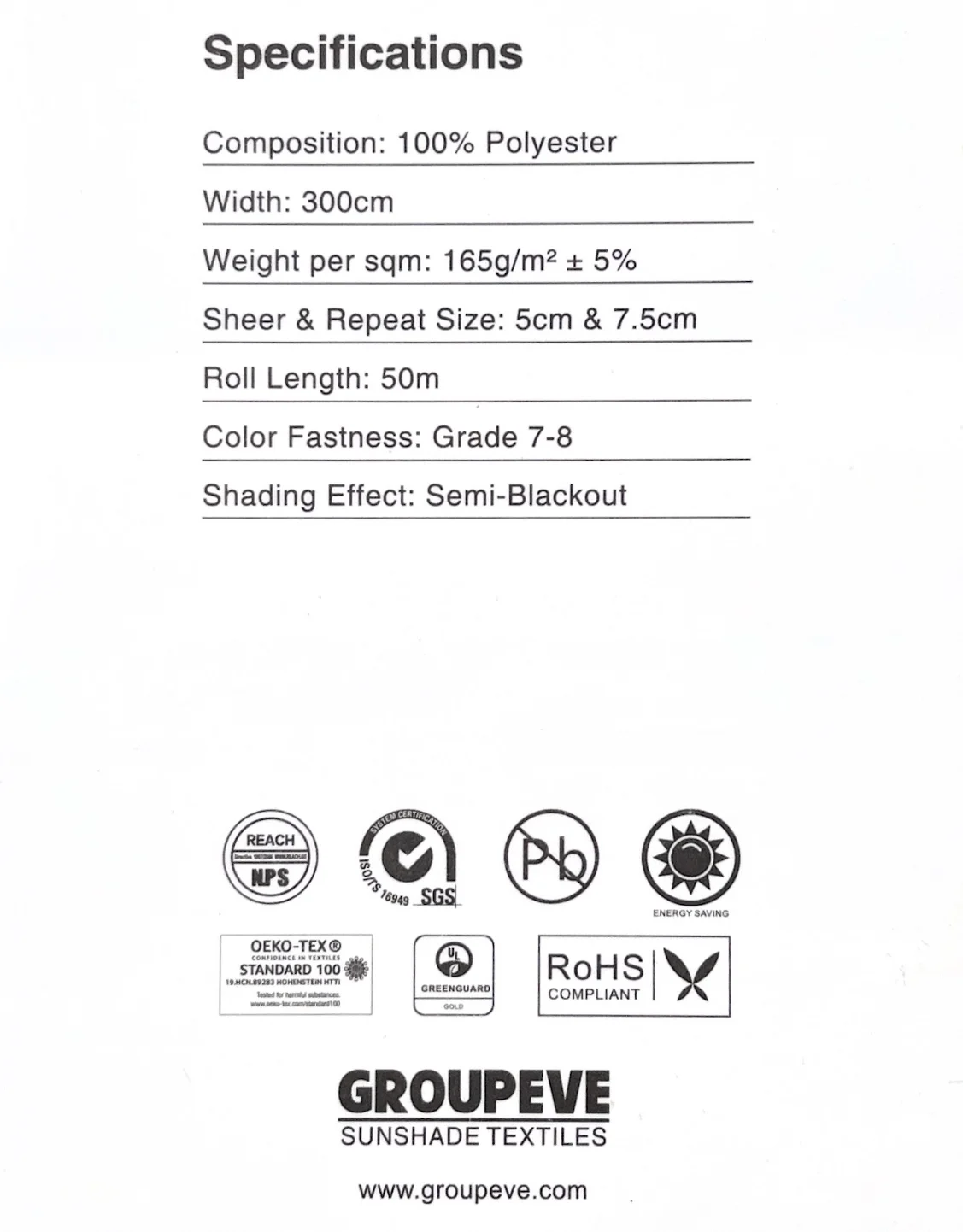 100% Polyester Zebra Blinds Fabric with 3m Width and 165GSM for Customizable Color Window Coverings