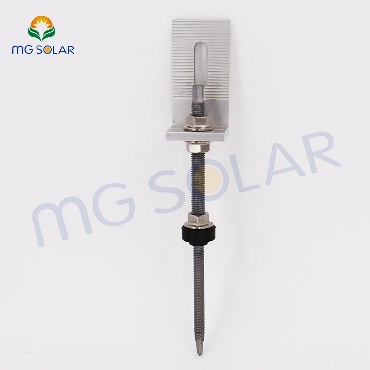 Solar Panel Roof Mounting Bracket Hanger Bolt with L Foot Mount Kit for Steel Purlin