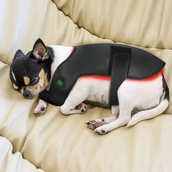 New equin red  therapy device near  infrared 660nm 850nm red light therapy wrap for pets dog's jacket back wrap