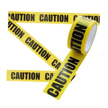 Yellow Caution Tape Roll Barricade Tape Non Adhesive Warning Safety Tape for Danger Hazardous Areas Decorate Halloween Christmas