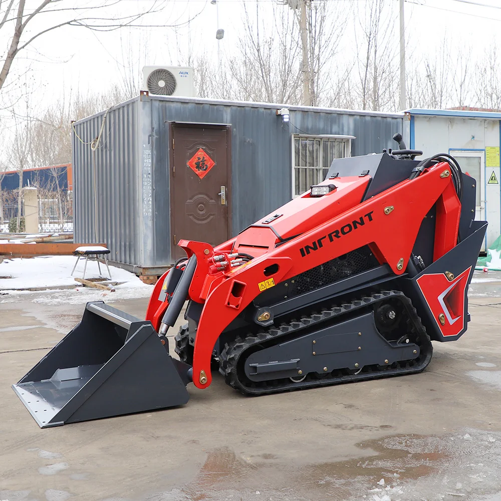 2024 Newest China Diesel Crawler Mini Skid Steer Loader Compact 25hp Track Loader Front Loader Pump Best Price Sale