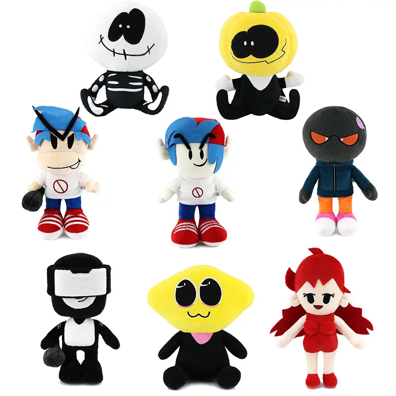 25cm New Friday Night Funkin Plush Toys Cartoon Tv Ghost Plush Toy ...