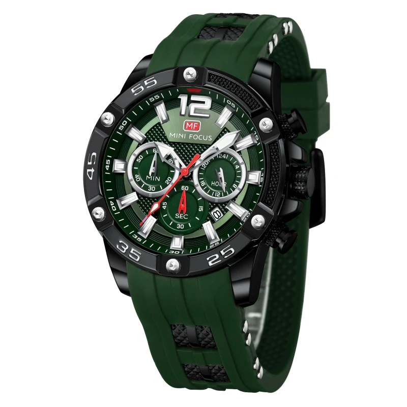 Mini Focus Watch MF0349G Luxury Waterproof Chronograph