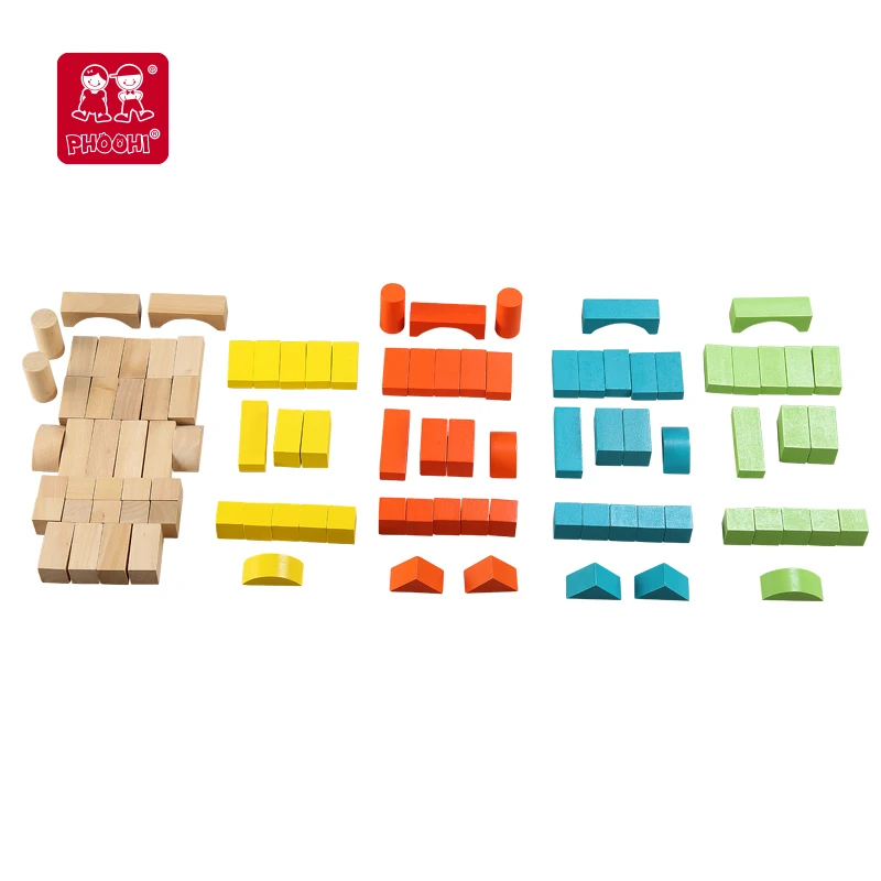Classic Play and Learn Experience Wooden Toys Blocks City Building for Children