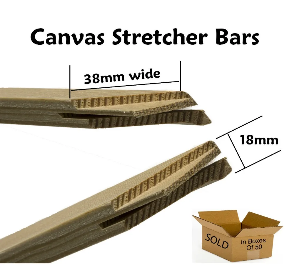 Tercel Art Canvas Wooden Frames Strip Stretcher Pine Wood Strips Bar Set for Painting Frames Strip