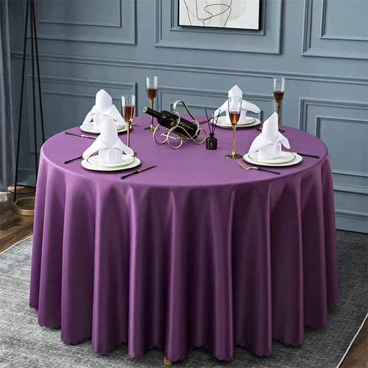 Table Cloths for 8-10 Seater Dinner White Round