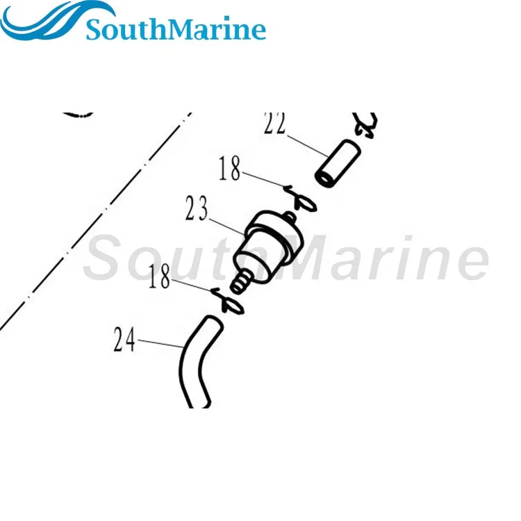 Filtre à Carburant Hors-bord 5009676 / 3862228 Remplacement Johnson Evinrude