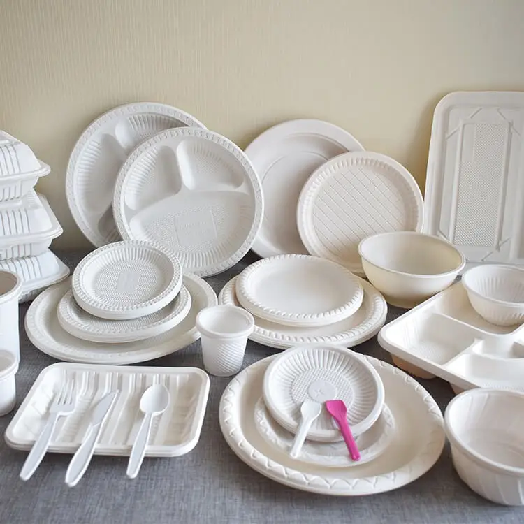¿¿ de qué están hechos los platos desechables?