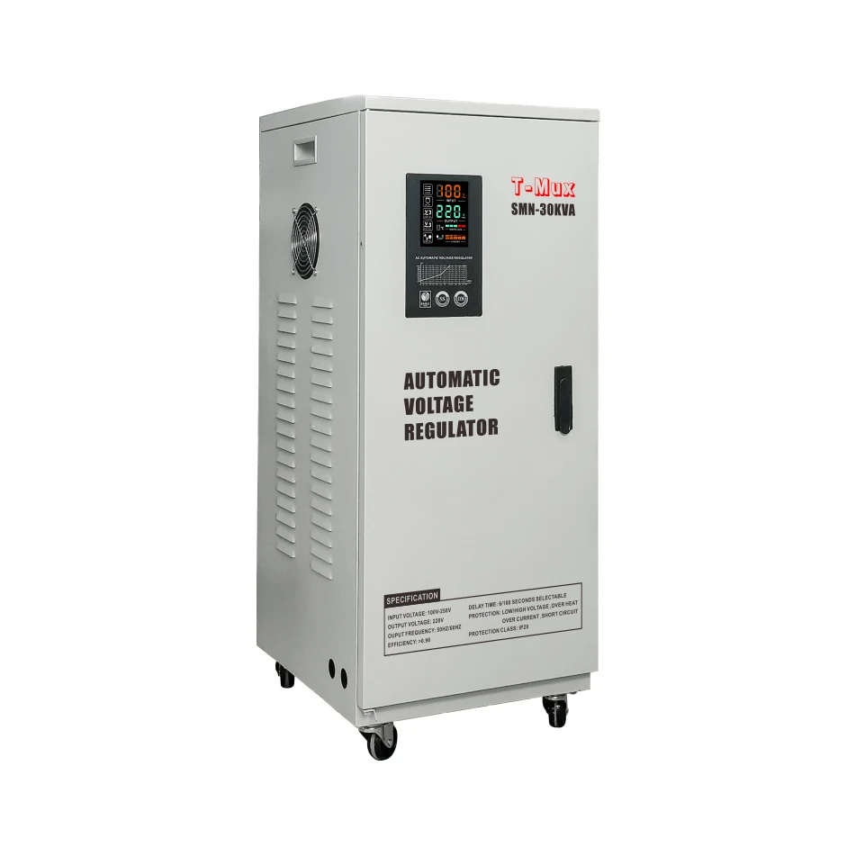Voltage Stabilizer 220V SVC Single Phase TMD-30KVA Ac Automatic Voltage Regulator 30KW Servo Motor Stabilizers AVR for Industry