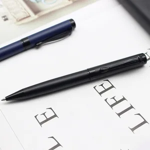 High Quality Matte Black Luxury Twist Metal Ball Point Pen with Custom Logo