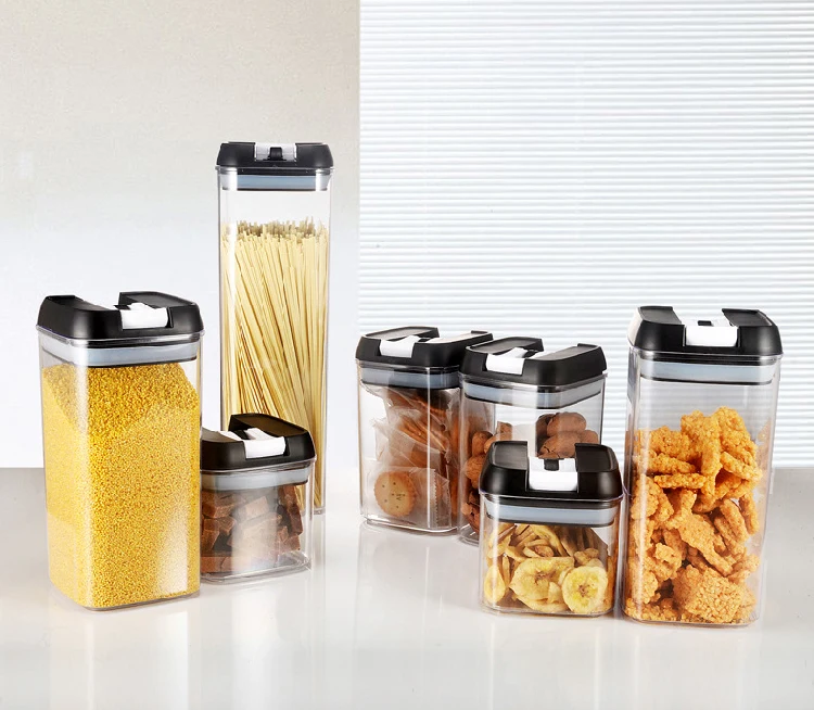 7pcs Kitchen Pantry Storage Container Set Airtight Tall Sealed Leak