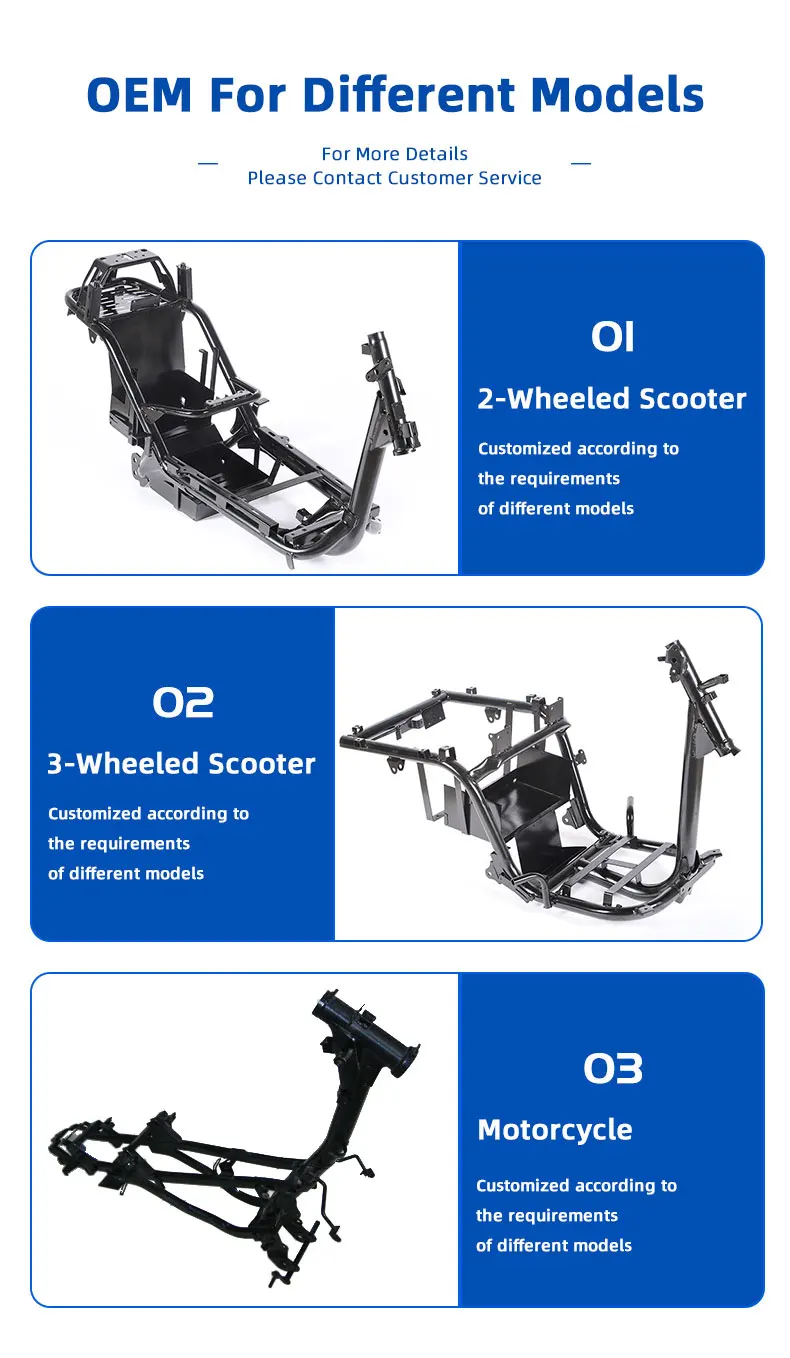 Factory Custom Electric Scooter Frame And New Energy Electric