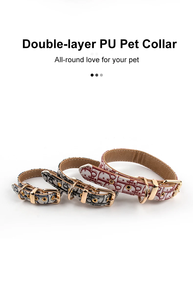 New Design Luxury Personalized Dog Collars And Leashes,Adjustable Metal