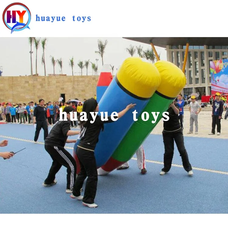 Funny  Inflatable Pencil for Team Building  Interactive Inflatable Pencil Toy Team Building Games for Adults