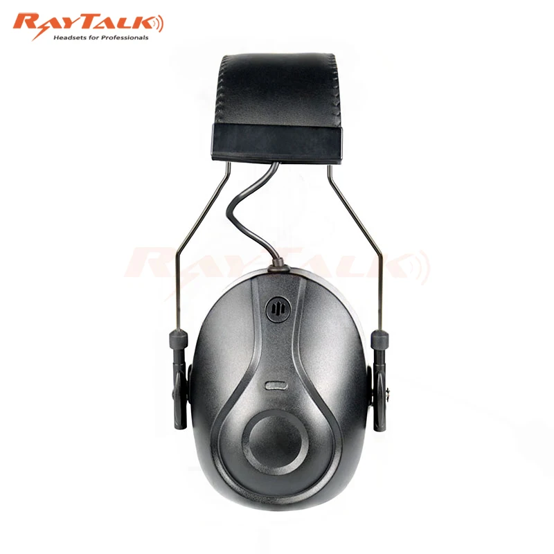 Heavy-Duty Two-Way Radio Headset for Motorola 2-Pin NC Boom Mic and Inline PTT Waterproof and Noise Cancelling Headband