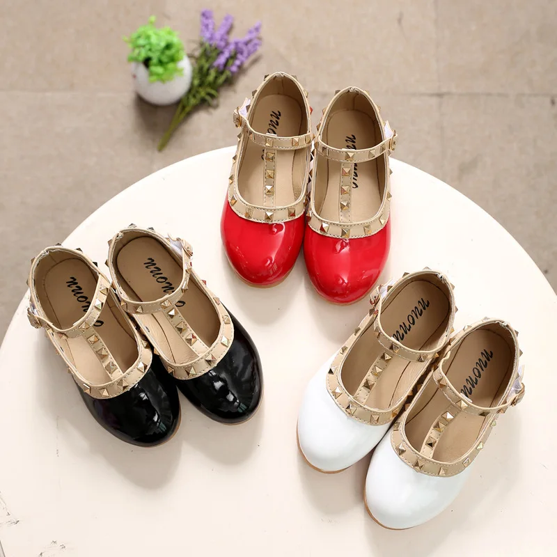 vin Omkostningsprocent Give Wholesale Baby Kids Fashion Princess Shoes Summer Autumn children's Rivet  PU Leather Red Child Dance Shoes School Girls Dress Shoes B1 From  m.alibaba.com