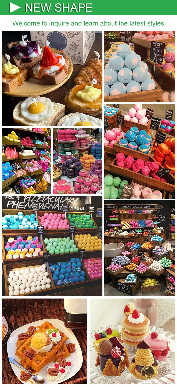 Wholesale Custom Colorful Bubble Bath Fizzies Natural Ingredients