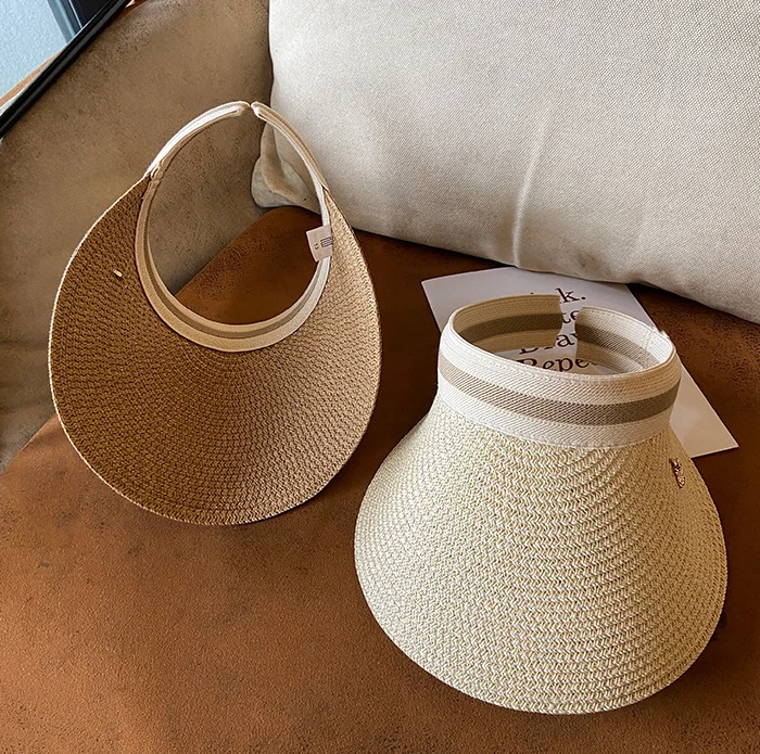 Eco Friendly Straw Hat Simple Bee Designer Visor Hats Free Size Ladies Sun  Hat Outdoor Sunscreen Cap Designer Leather Belts