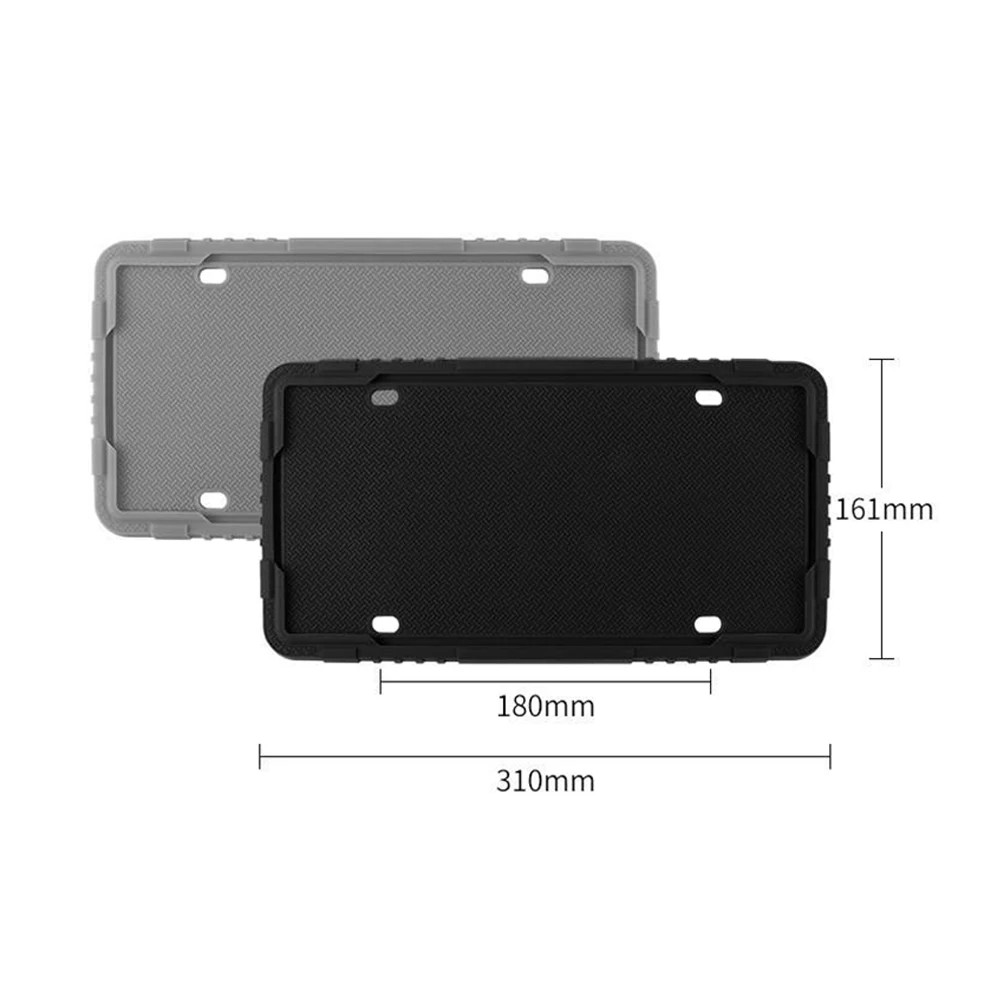Weather Proof Silicone License Plate Frames Universal Us License Plate