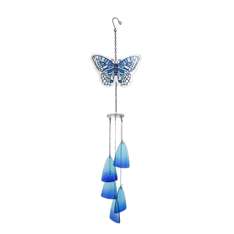 Multiple Functions  Memorial Outdoor Butterfly Metal Spinners  Art Wind Chimes