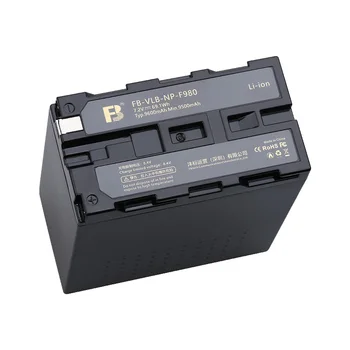 FB NP-f980 7.2V 9600mAh Large Capacity Digital Lithium Battery Suitable for Sony Camera Lamp F960 F550 F750 LED Fill Light