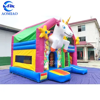 Cartoon Bouncy Castle Slide Commercial Kids Jumping Castle For Sale