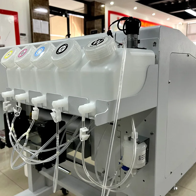 Digital T Shirt Textile Printing Machine 60Cm White Ink Heat Transfer Pet Film DTF Printer With Powder Shake Machine