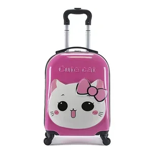 Animal Design Wholesale 18 Inch 3D Cartoon Cute Child Travel Carry on Suitcase Trolley Luggage for Kids