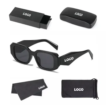New arrival factory wholesale customized plastic sunglasses  men women  Retro small square frame UV400 sunglasses 2024