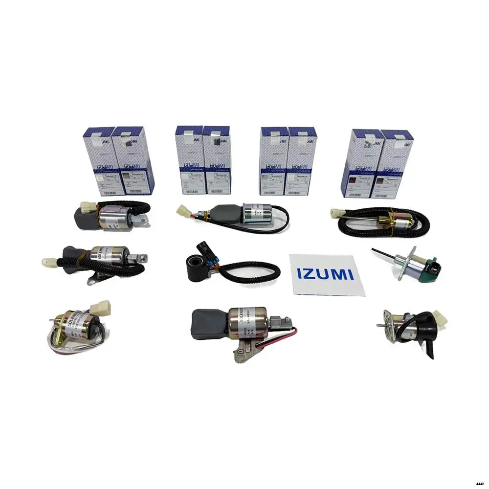 Industrial Engine Parts IZUMI RIK Stop Solenoid Valve for Perkins 4012