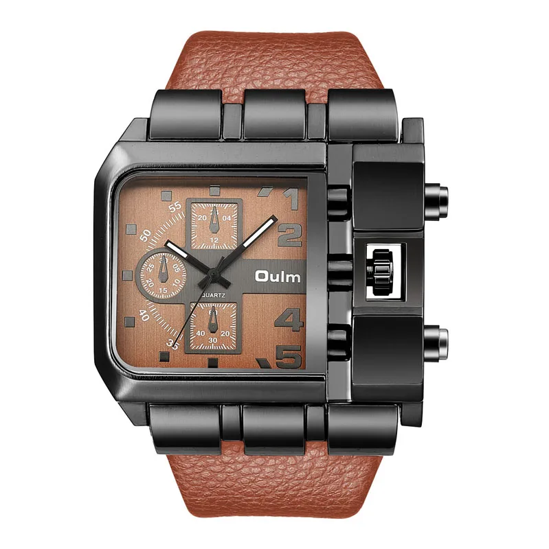 hot selling original unique design rectangle watch oulm 3364