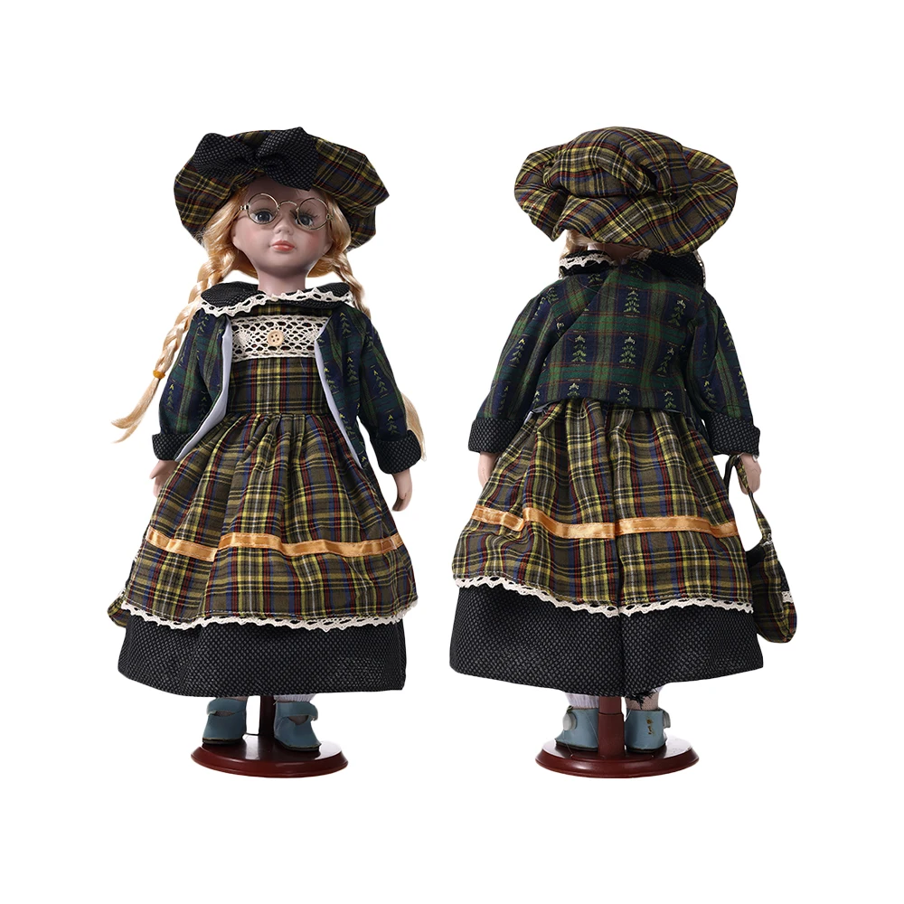 Lovely Country Porcelain Girl Doll Collectible Vintage Antique