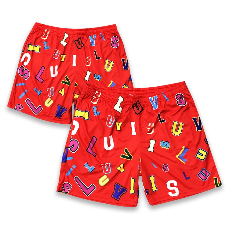 Сублимированные баскетбольные шорты, индивидуальные мужские ретро-шорты для баскетбола в уличном стиле