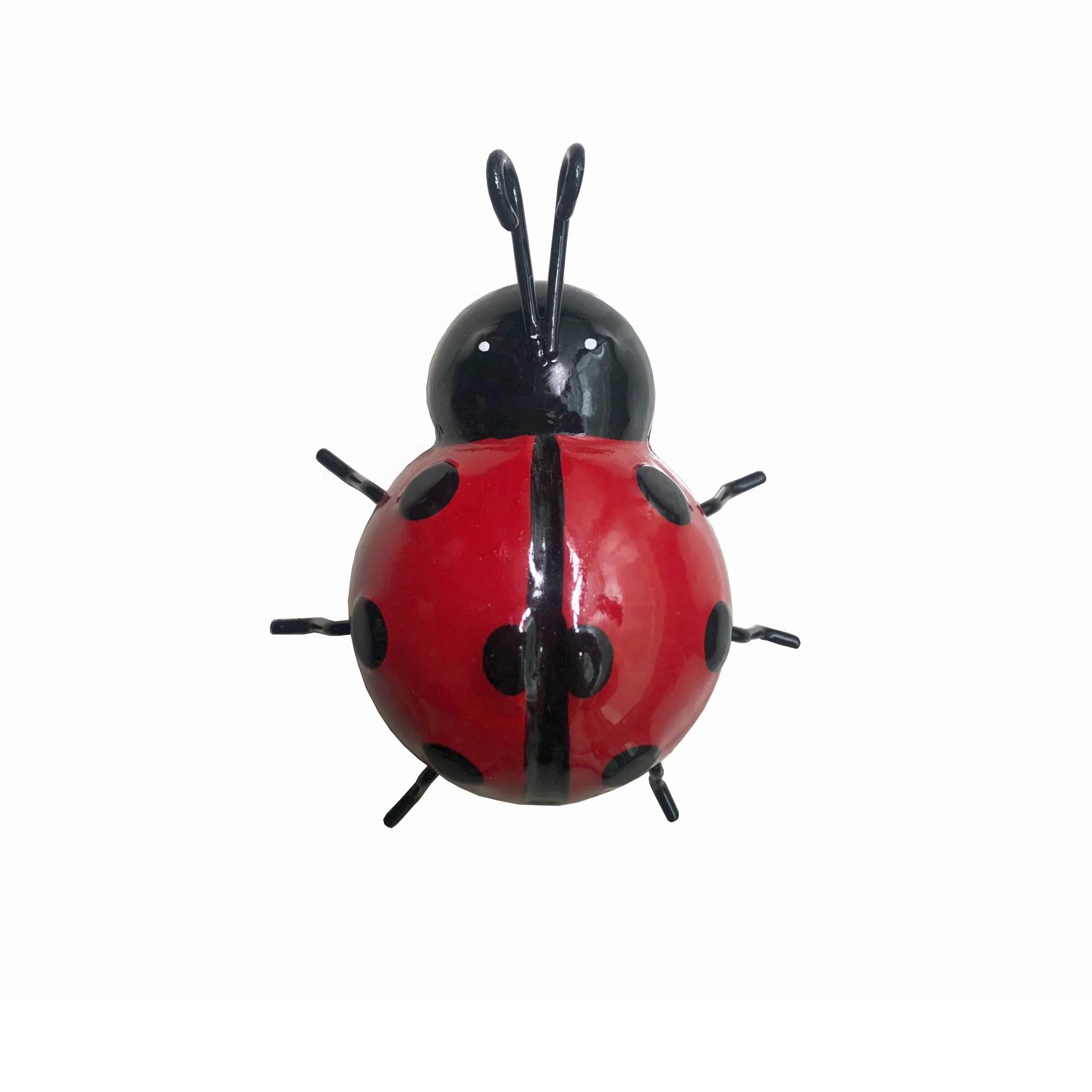 Red Metal Ladybug figurine