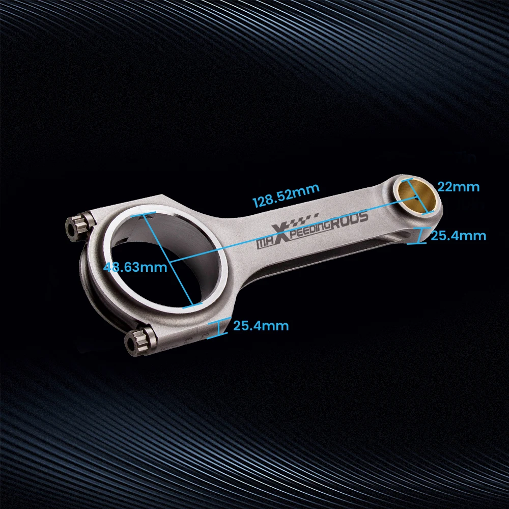 Maxpeedingrods 4340 Forged H-Beam Racing Connecting Rods