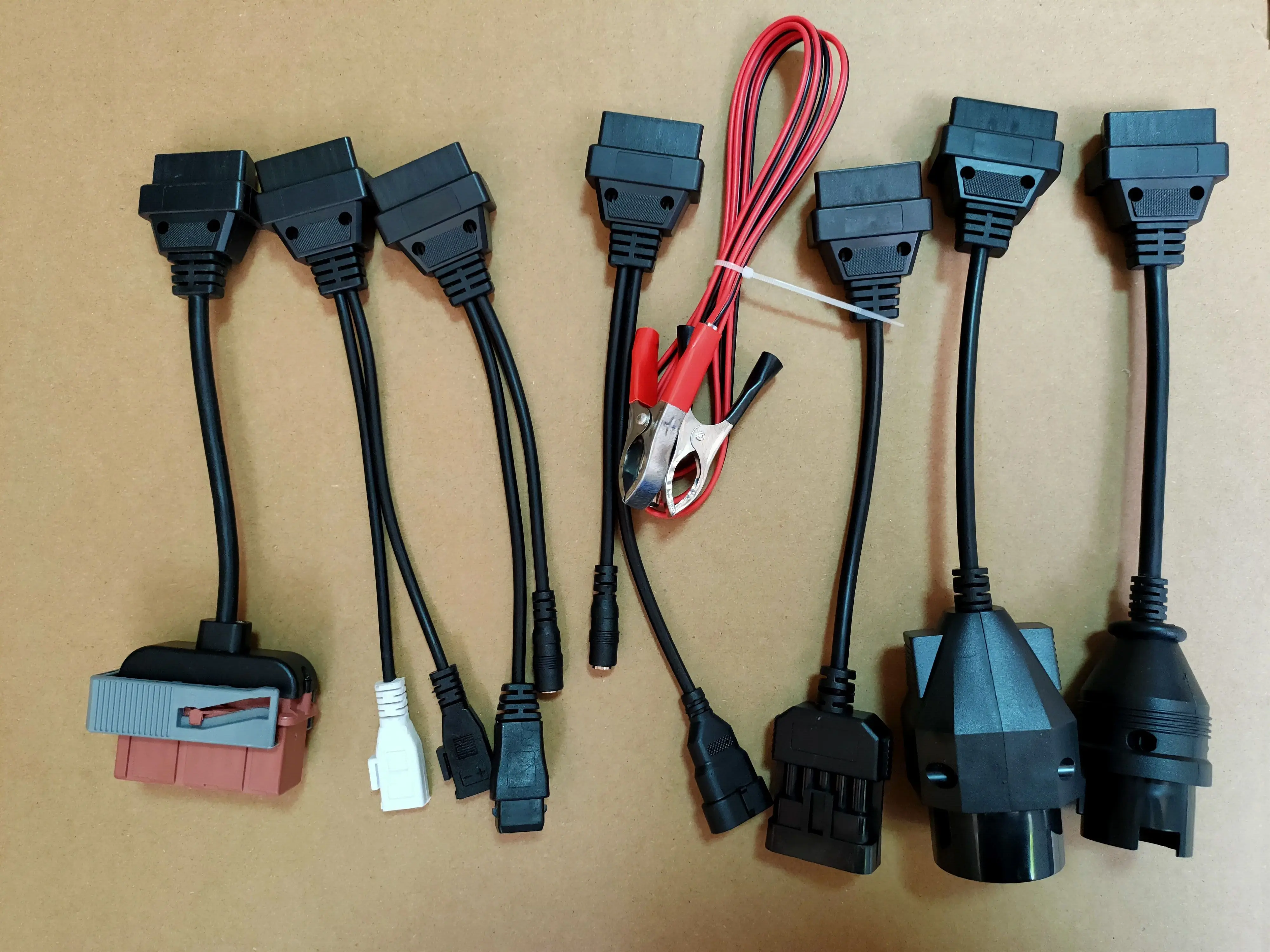 8pcs Full Set Car Cables OBD Diagnostic Line Power Cord Kit Diagnose Adapter Converter Dont 61cf2fca38b4240fd03cdbe7