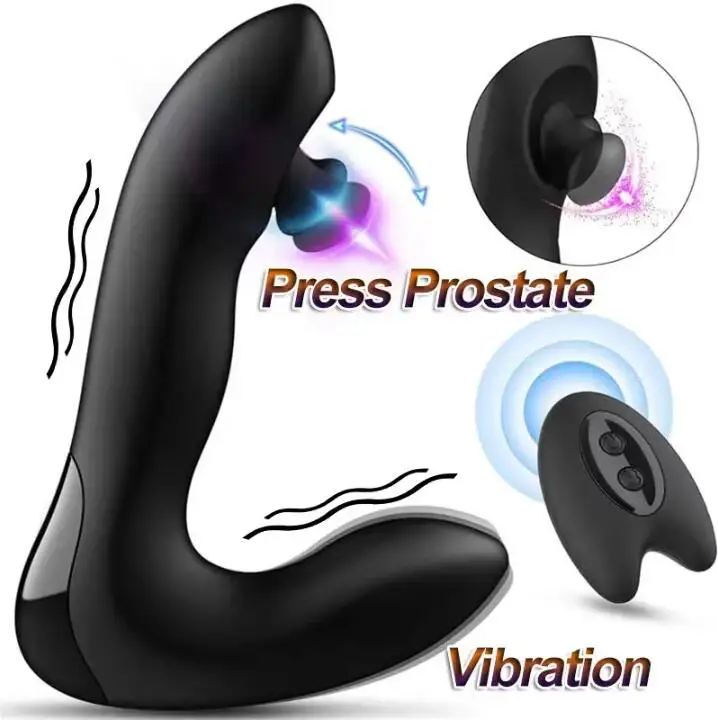 Vibratore anale con simulazione di dita, massaggiatore per la prostata, plug anale, stimolazione del punto G, telecomando, giocattoli sessuali per adulti per uomini_voghion.com