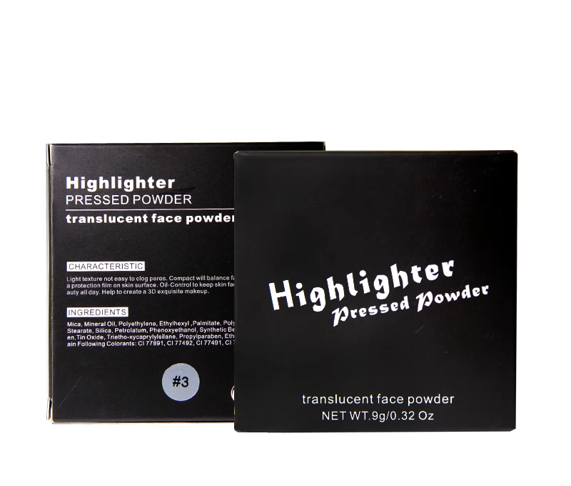 Косметика наборы для макияжа золотой хайлайтер высокая зажигалка макияж пресс-пудра