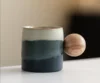 Mountain-and-sea gradient handle mug-mountain-and-sea blue
